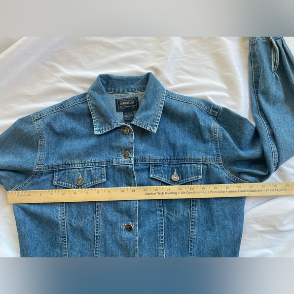 Aerostople Women’s Medium Wash  Denim Jean Jacket Size M - Picture 6 of 11
